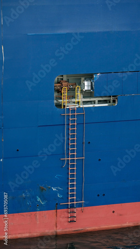 Pilot Ladder. Pilot Boarding Arrangement. Safety Of The Embarkation And Disembarkation Of The Maritime Pilots. © Andriy Sharpilo