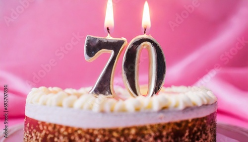 Number 70 Birthday cake. Seventy number birthday cake	
 photo