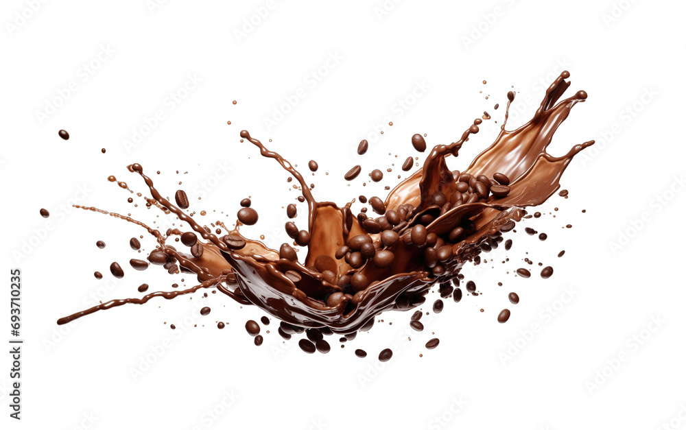 Coffee bean explosion splash isolated on transparent background. PNG file, cut out Coffee bean explosion splash isolated on transparent background. PNG file, cut out