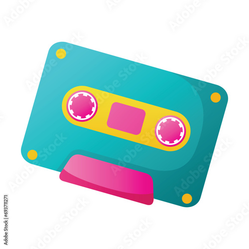 Cassette icon design illustration