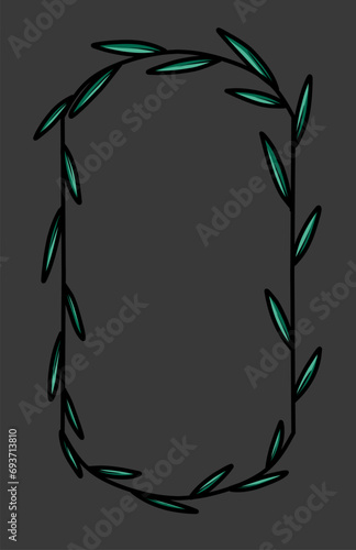 Set of Decorative vintage frames and borders set. Vector design. floral ornament.