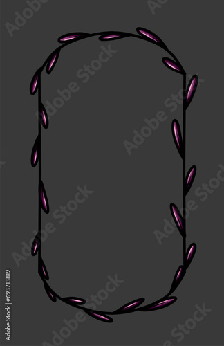 Set of Decorative vintage frames and borders set. Vector design. floral ornament.