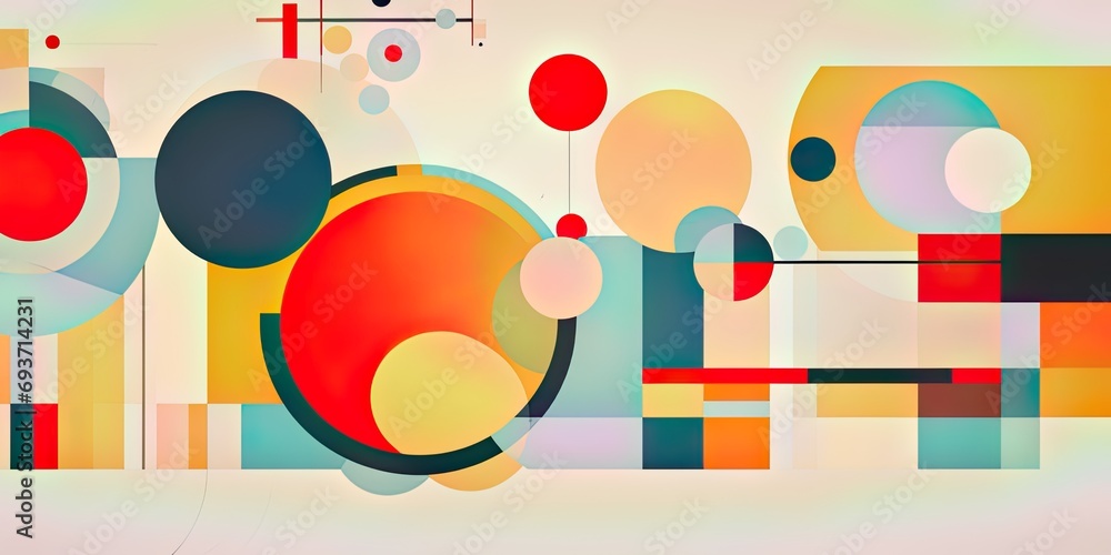 Classic retro wallpaper background with bold geometric shapes and vibrant colors Classic retro wallpaper background with bold geometric shapes and vibrant colors