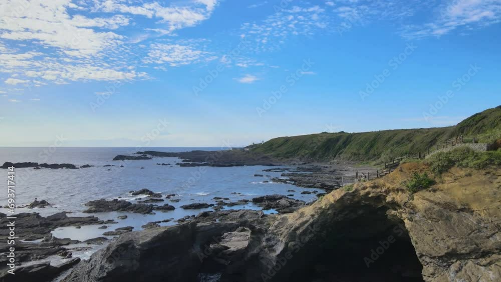 城ヶ島、日本のドローン映像、神奈川県、三浦市 城ヶ島、日本のドローン映像、神奈川県、三浦市