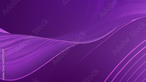 Abstrakcyjne tło gradientowe z wyrazistym fioletowym przepływem ruchu fali i kompozycją płynnych kształtów, ilustracja wektorowa. © Marios