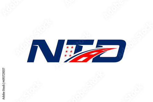 Logo design shipping cargo business company shape toll road lane icon symbol. photo