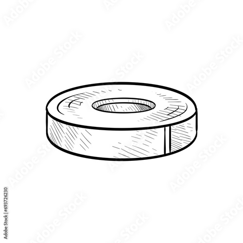 bandage plaster handdrawn illustration