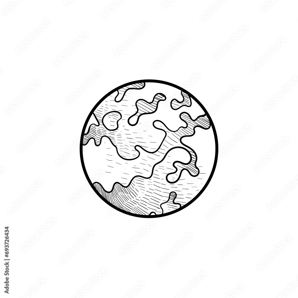 Earth handdrawn illustration Earth handdrawn illustration