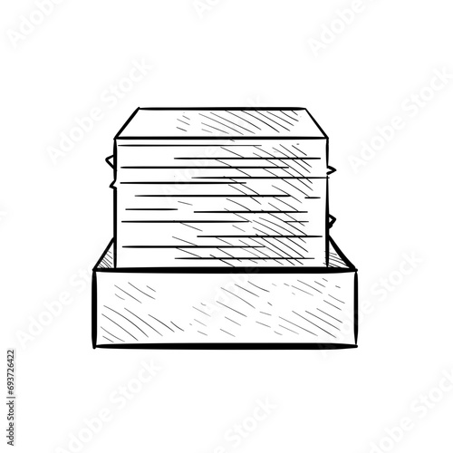 document paper handdrawn illustration