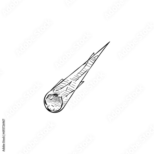 meteor handdrawn illustration