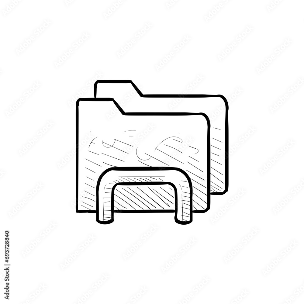 folder handdrawn illustration folder handdrawn illustration