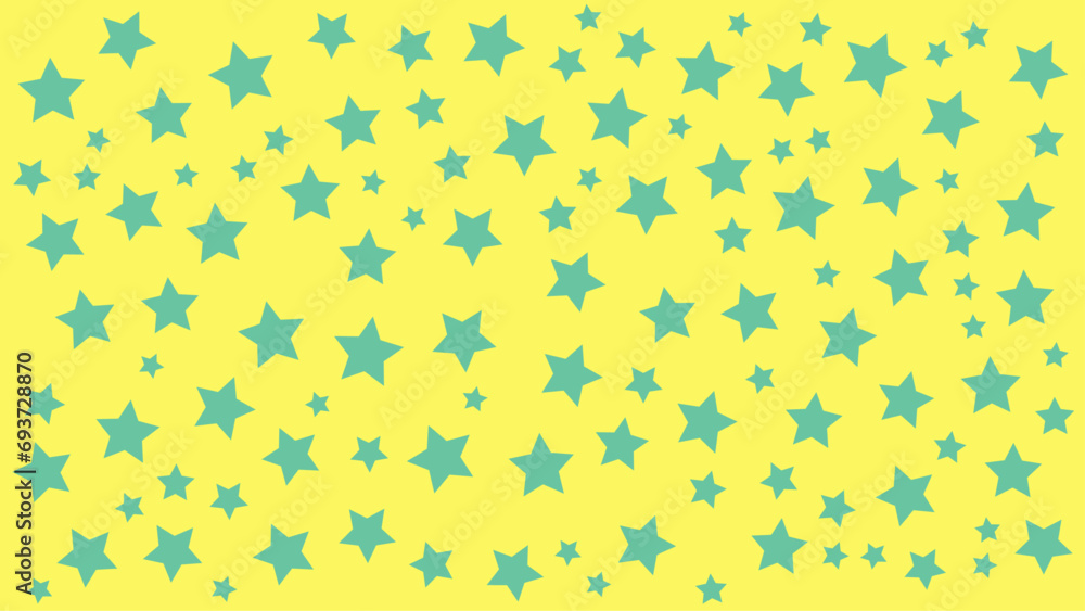 Blue and yellow vector minimal geometric pattern background