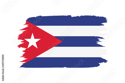 Vector illustration of republic of cuba flag
