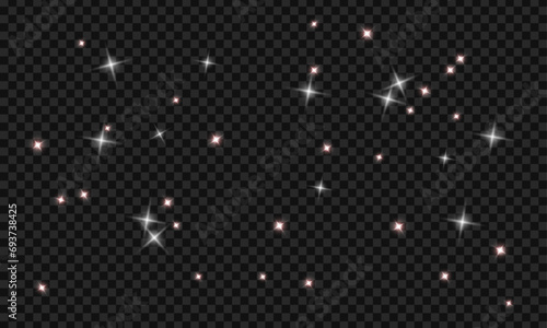 Vector stardust sparkles glitter star dust or twinkle