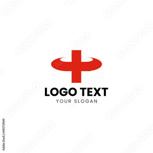 Health Logo vector Design Red