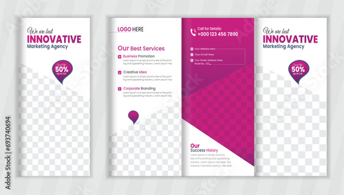 Trifold Brochure Design Layout and professional Trifold brochures. product catalogs. company profiles Fully Editable
