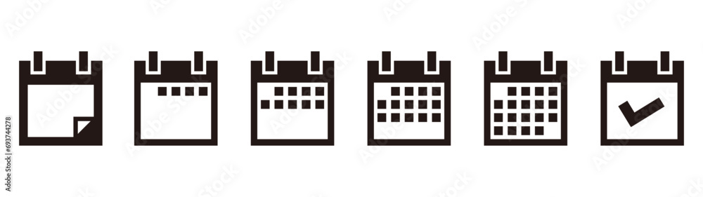 Icon set associated with the plan Icon set associated with the plan