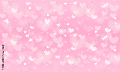 Vector valentine's day wallpaper with blurry elements