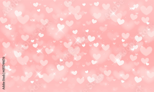 Vector valentine's day wallpaper with blurry elements