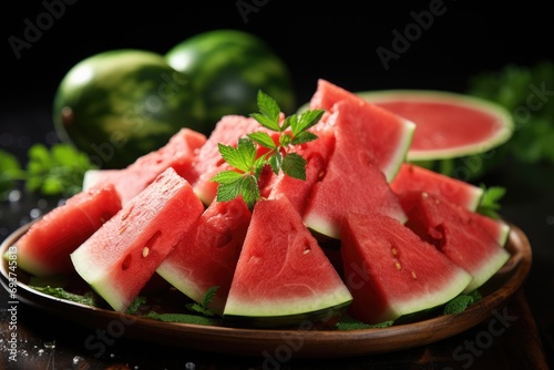 stock photo of watermelon isolated background professional photography