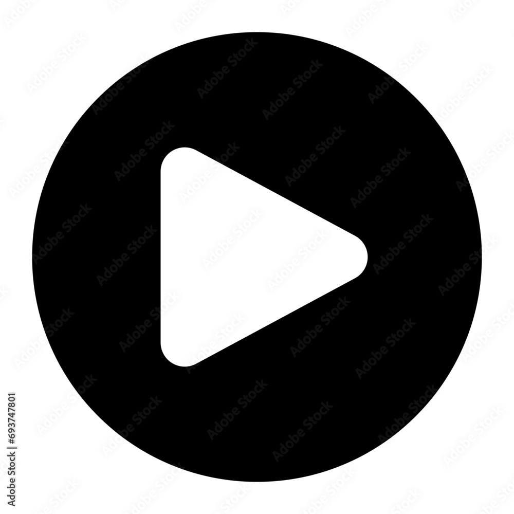 This is the Play icon from the Music Player icon collection with an Glyph style This is the Play icon from the Music Player icon collection with an Glyph style