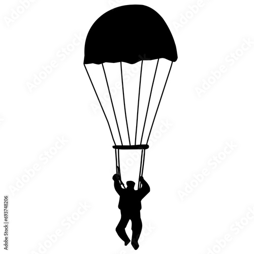 Skydiver Silhouette 