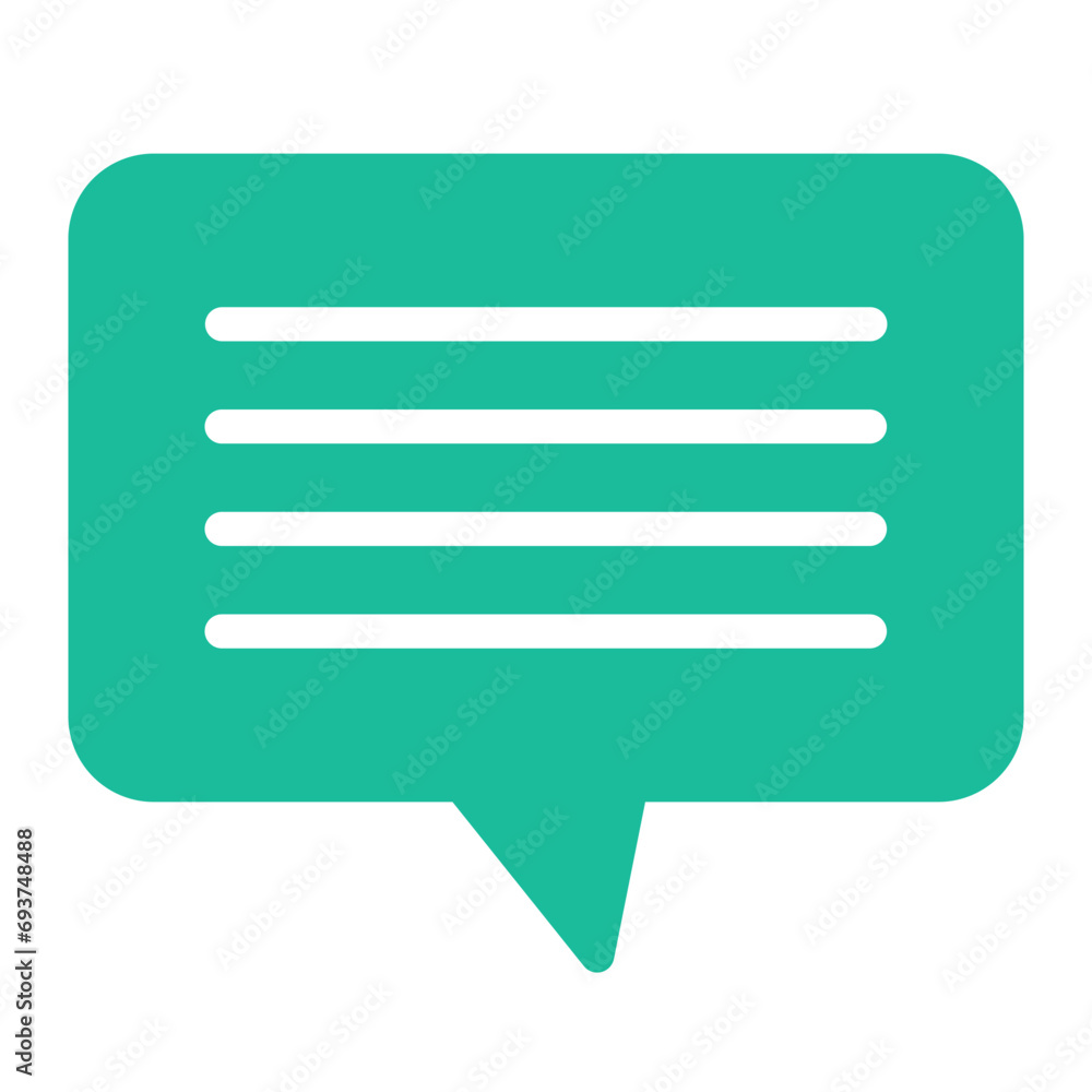 This is the Chat icon from the Music Player icon collection with an Color Fill style This is the Chat icon from the Music Player icon collection with an Color Fill style