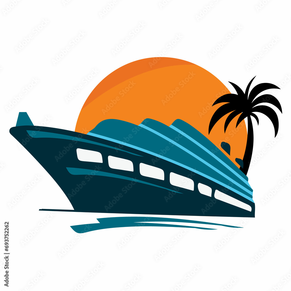 Cruise  vector graphic design illustrator