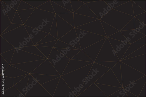 Geometric of pattern vector. Design mosaic of polygon tile gold on black background. Design print for illustration, textile, kids, magazine, cover, card, background, wallpaper. Set 5