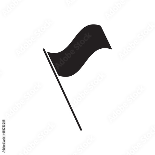 flag symbol vector icon for national, simple illustrationn on white backgrounnd..eps photo