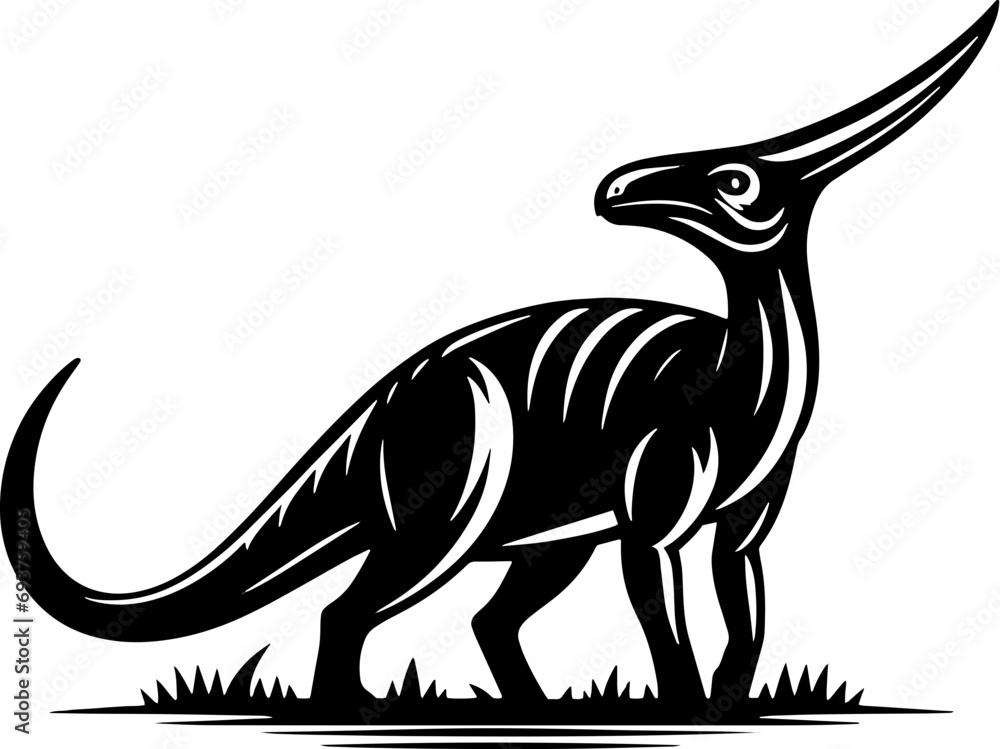 Obraz premium Parasaurolophus icon 1