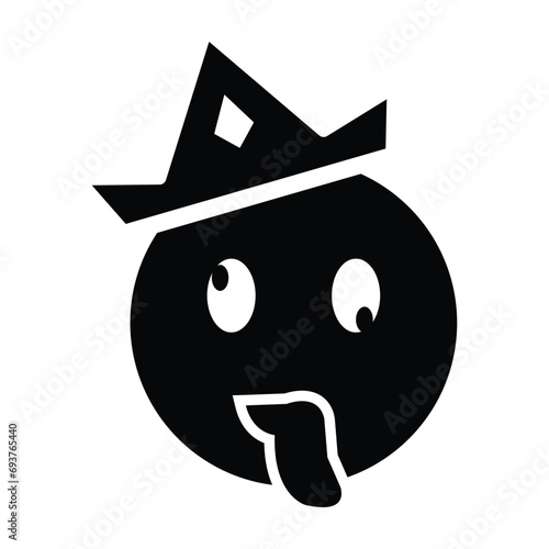 King emoji, funny king, king prank icon