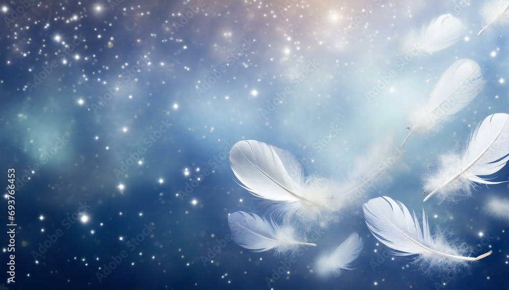 Soft feathers falling from the sky Soft feathers falling from the sky