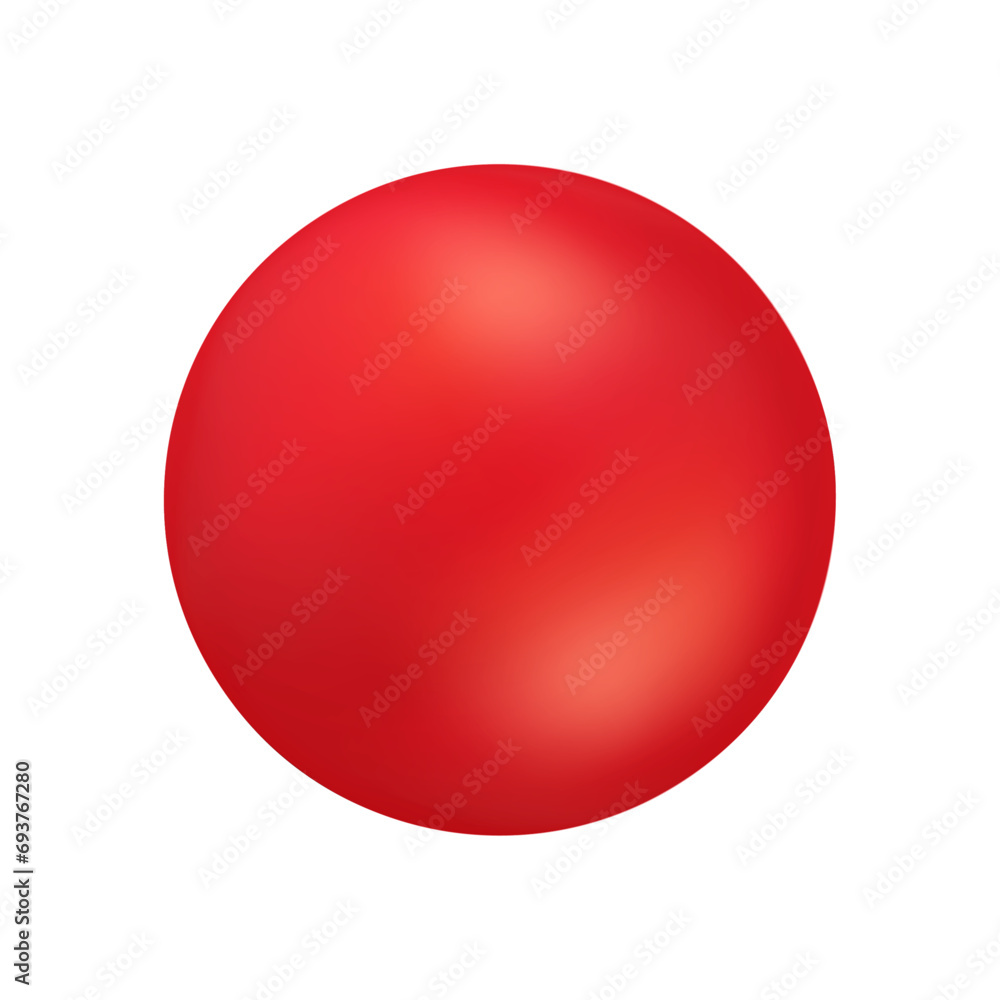 Vector red spheres isolated on white background Vector red spheres isolated on white background