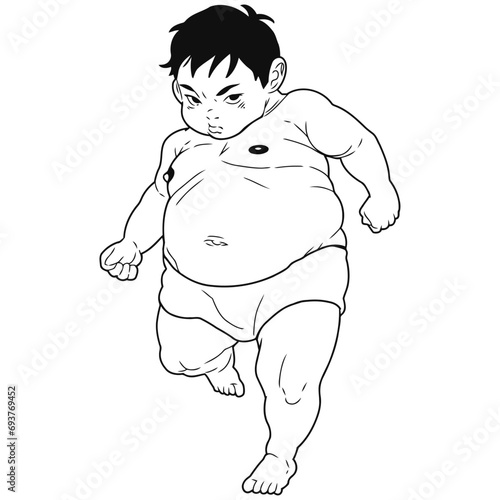 Manga Boy Full Body Pose 22