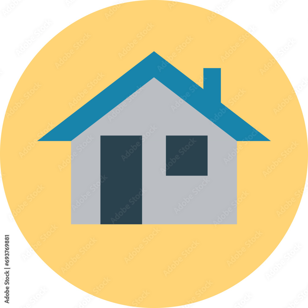 house icon on button house icon on button