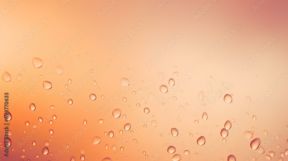 Peach gradient background with water droplets. Peach gradient background with water droplets.