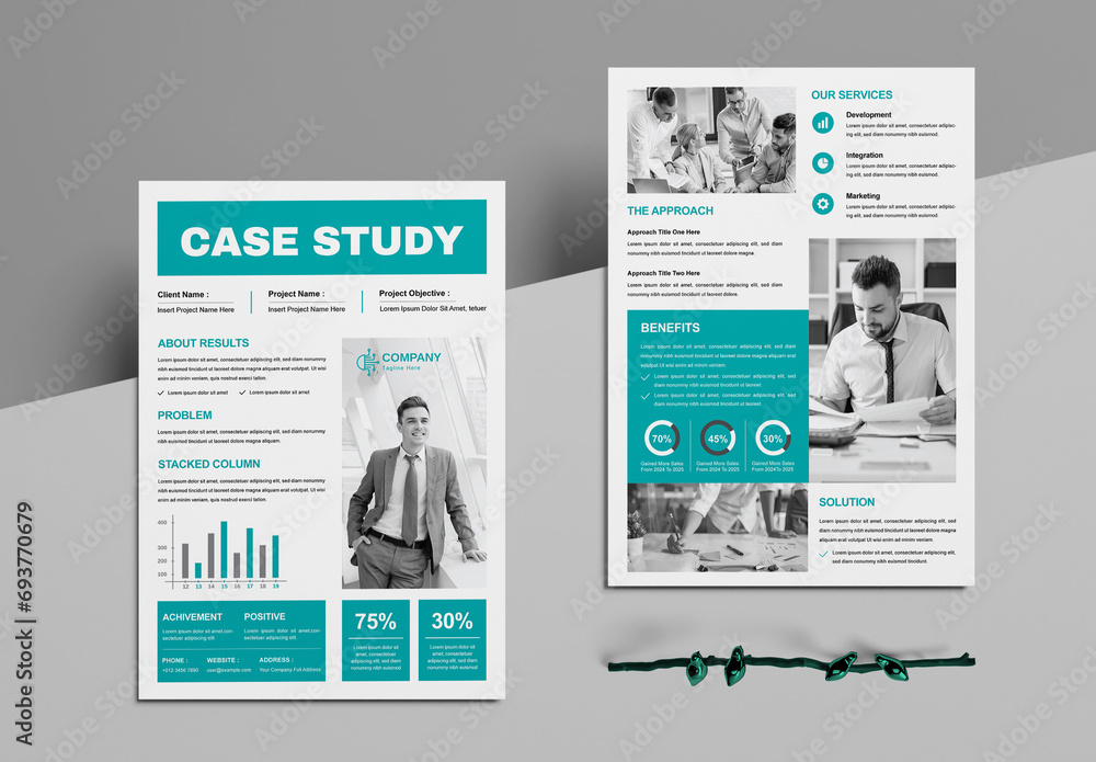 Case Study Template Stock Template | Adobe Stock
