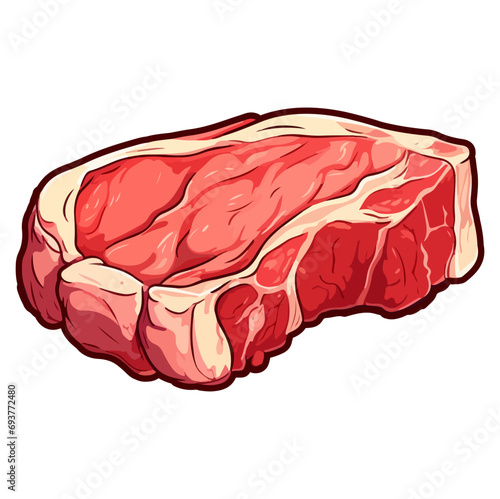 Fresh meat steak vector illustration