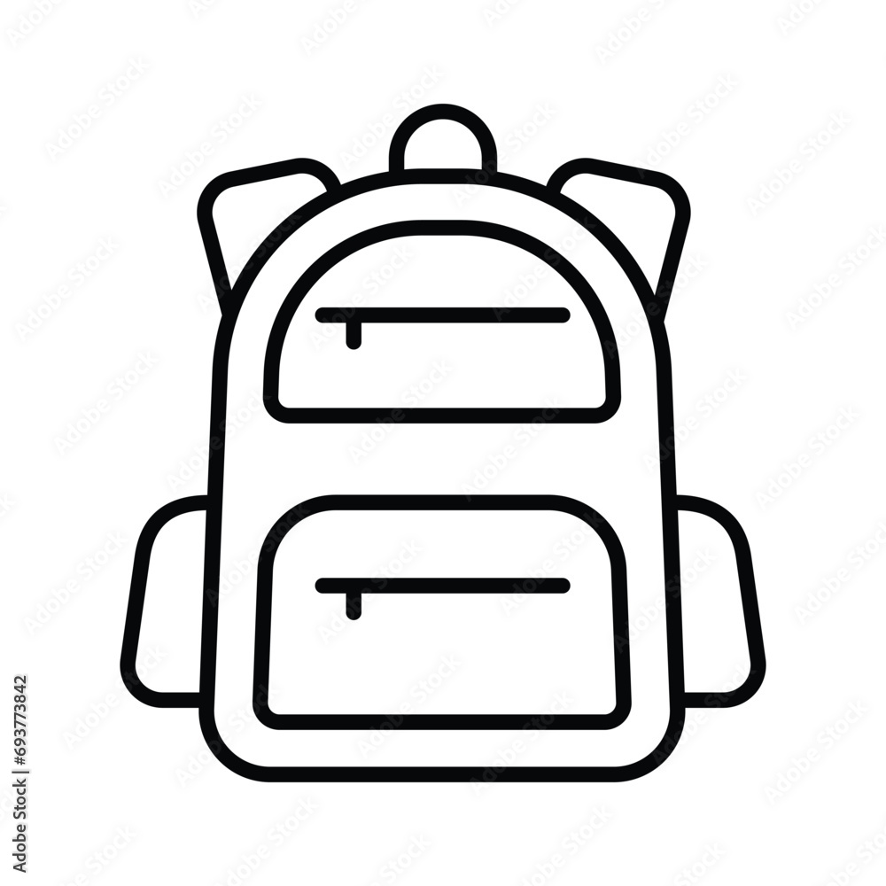 Get your hands on school bag vector design, premium handy icon of backpack Get your hands on school bag vector design, premium handy icon of backpack