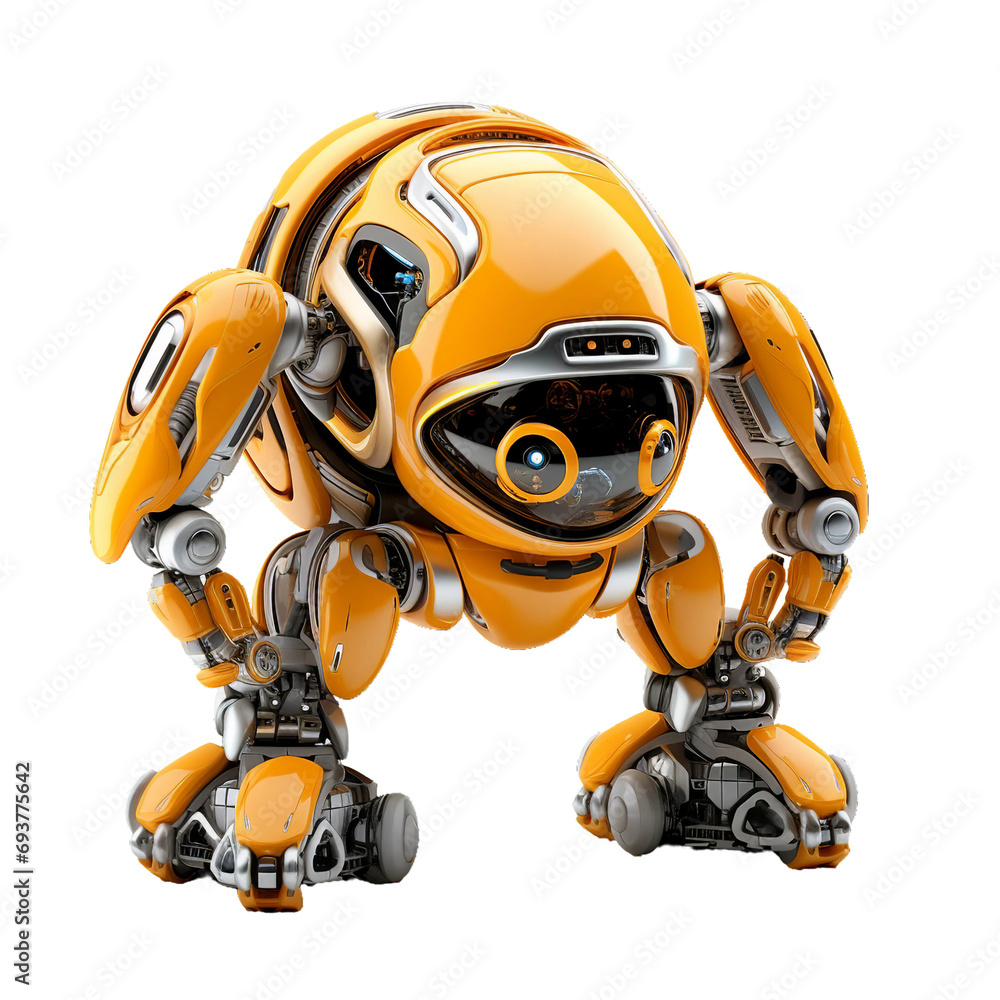 Nanobot, transparent background, isolated image, generative AI Nanobot, transparent background, isolated image, generative AI