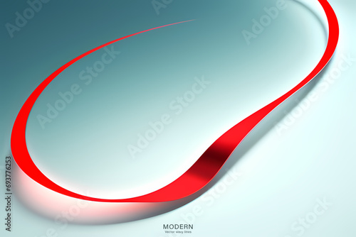 Light Red Wave Background, Abstract geometric background with liquid shapes. Vector illustration.