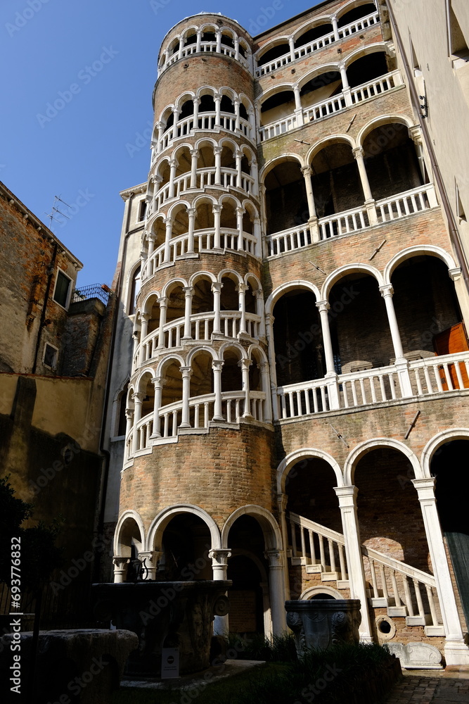 Venice Italy - Palazzo Contarini del Bovolo -  palace with a spiral staircase