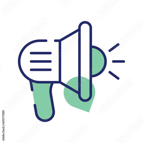 Grab this beautifully designed icon of megaphone in editable style, a customizable vector of loudspeaker