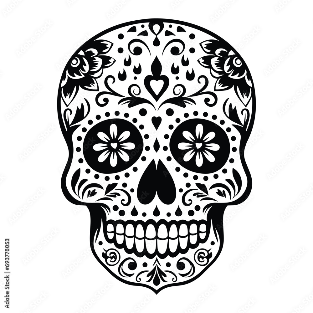 Sugar Skull Vector Illustration Sugar Skull Vector Illustration