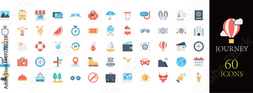 Travel icon set