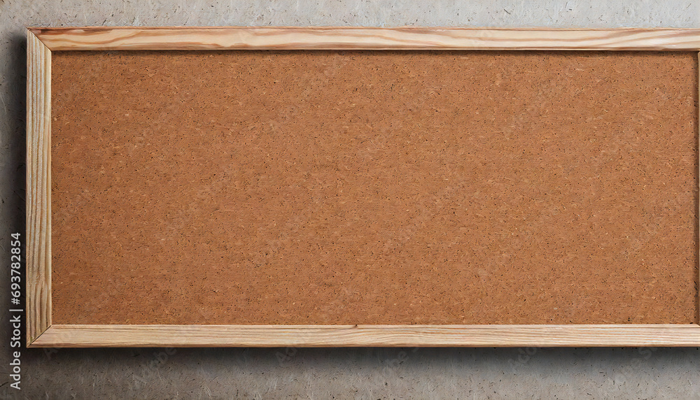 Fototapeta premium コルクボード。コルクフレーム。木枠。ナチュラル背景。cork board. cork frame. Wood frame. Natural background.