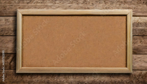 コルクボード。コルクフレーム。木枠。ナチュラル背景。cork board. cork frame. Wood frame. Natural background. © seven sheep