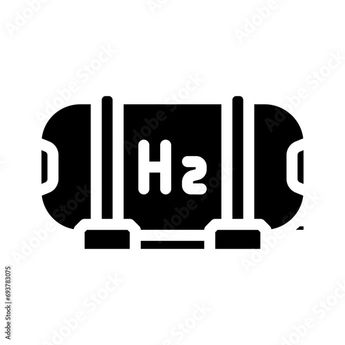 hydrogen tanks energy glyph icon vector. hydrogen tanks energy sign. isolated symbol illustration