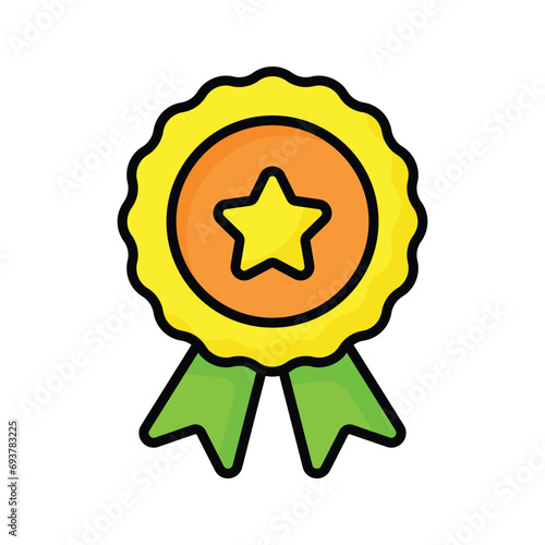 Stat inside badge showing concept of best quality vector design,star badge icon